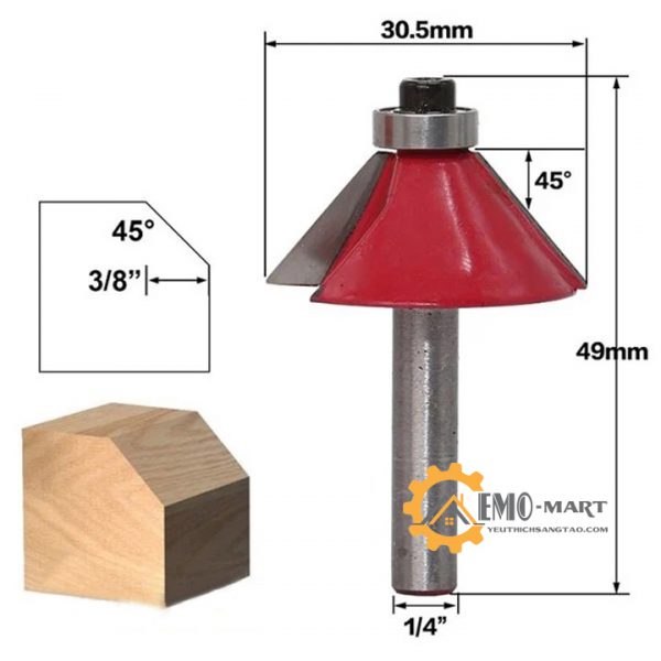 Bộ 35 mũi phay gỗ cao cấp